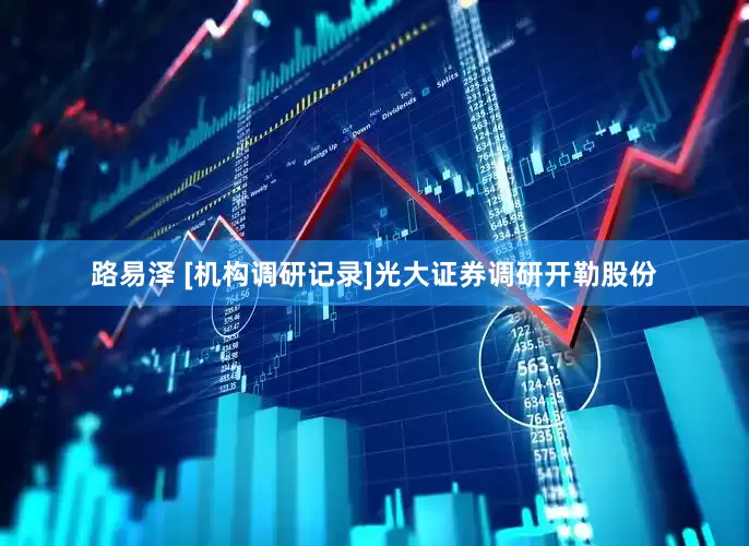 路易泽 [机构调研记录]光大证券调研开勒股份