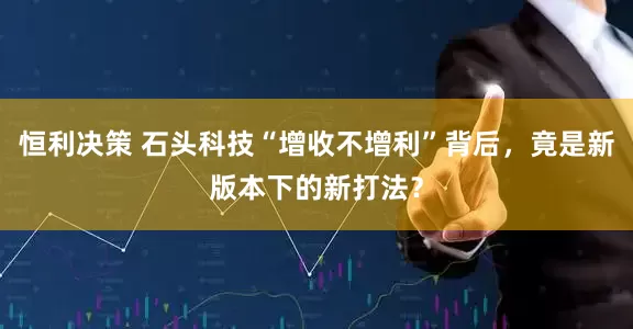 恒利决策 石头科技“增收不增利”背后，竟是新版本下的新打法？