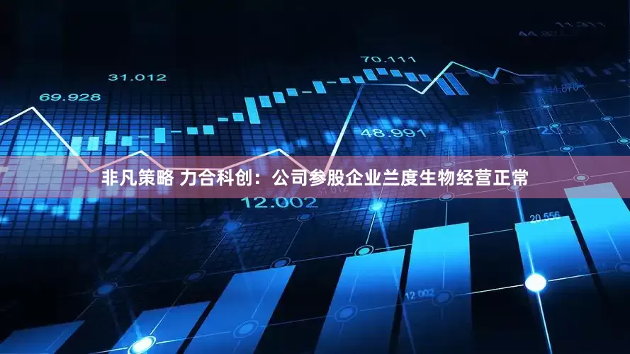 非凡策略 力合科创：公司参股企业兰度生物经营正常