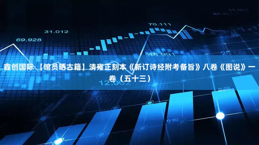 鑫创国际 【馆员晒古籍】清雍正刻本《新订诗经附考备旨》八卷《图说》一卷（五十三）